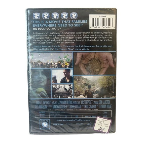 DVD - Unstoppable Kirk Cameron NEW & Sealed - Picture 2 of 2